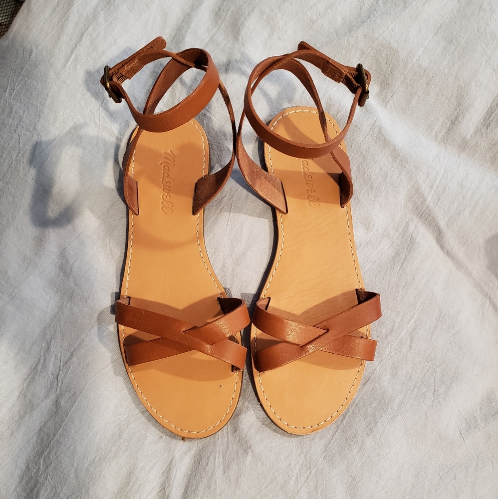 Madewell Brown Leather Sandals - Picture 3 of 6